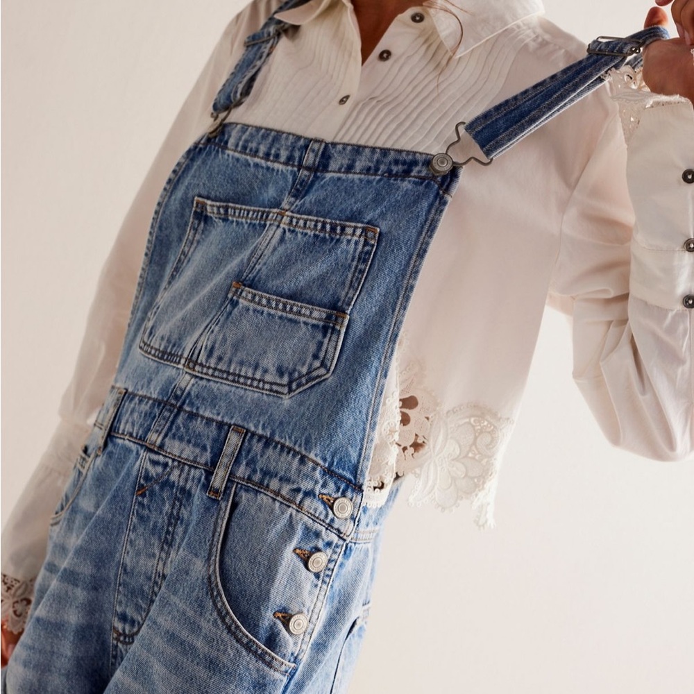 Free People Ziggy Denim Shortall - Picture 3 of 7